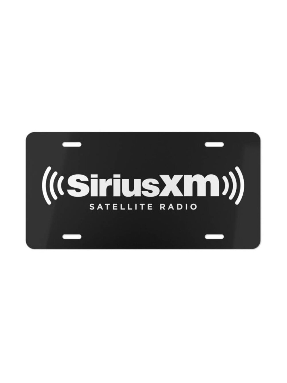 SIRIUS XM Radio Logo Vanity License Plate - Exclusive USA Made Tag